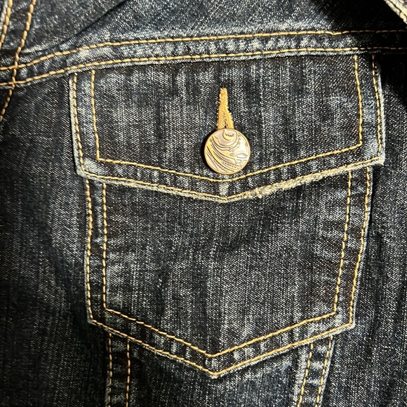 Indigo palms jean jacket, size L - Picture 4 of 7